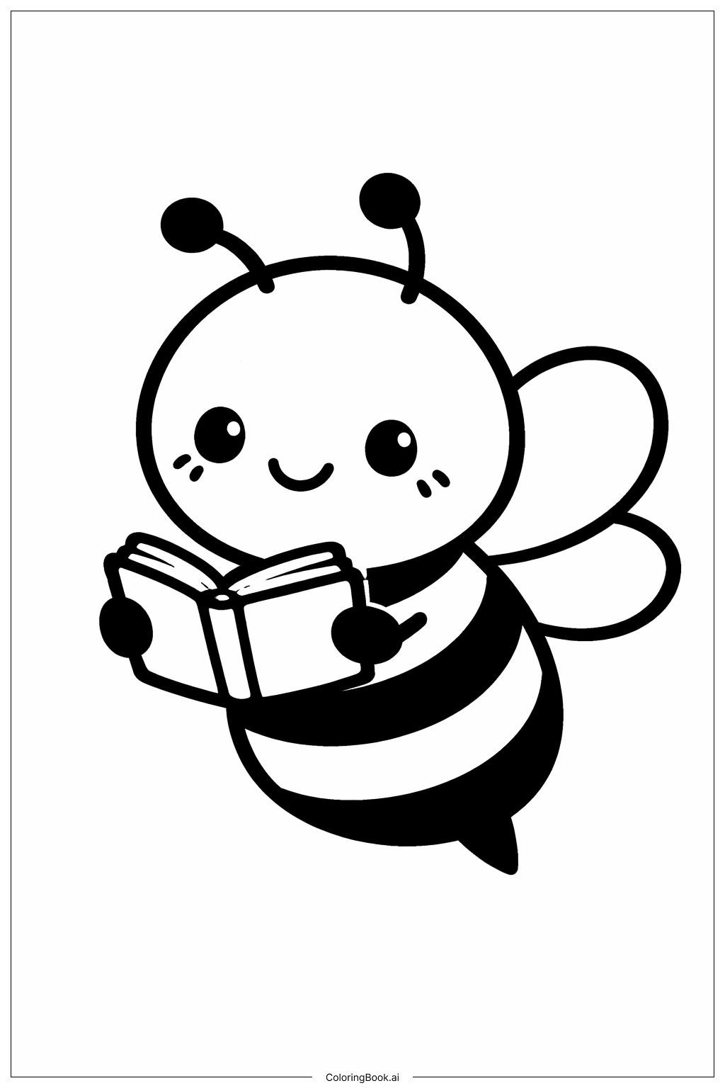 Trang tô màu Đọc Qua Nước Mỹ với Bạn Ong Bận Rộn