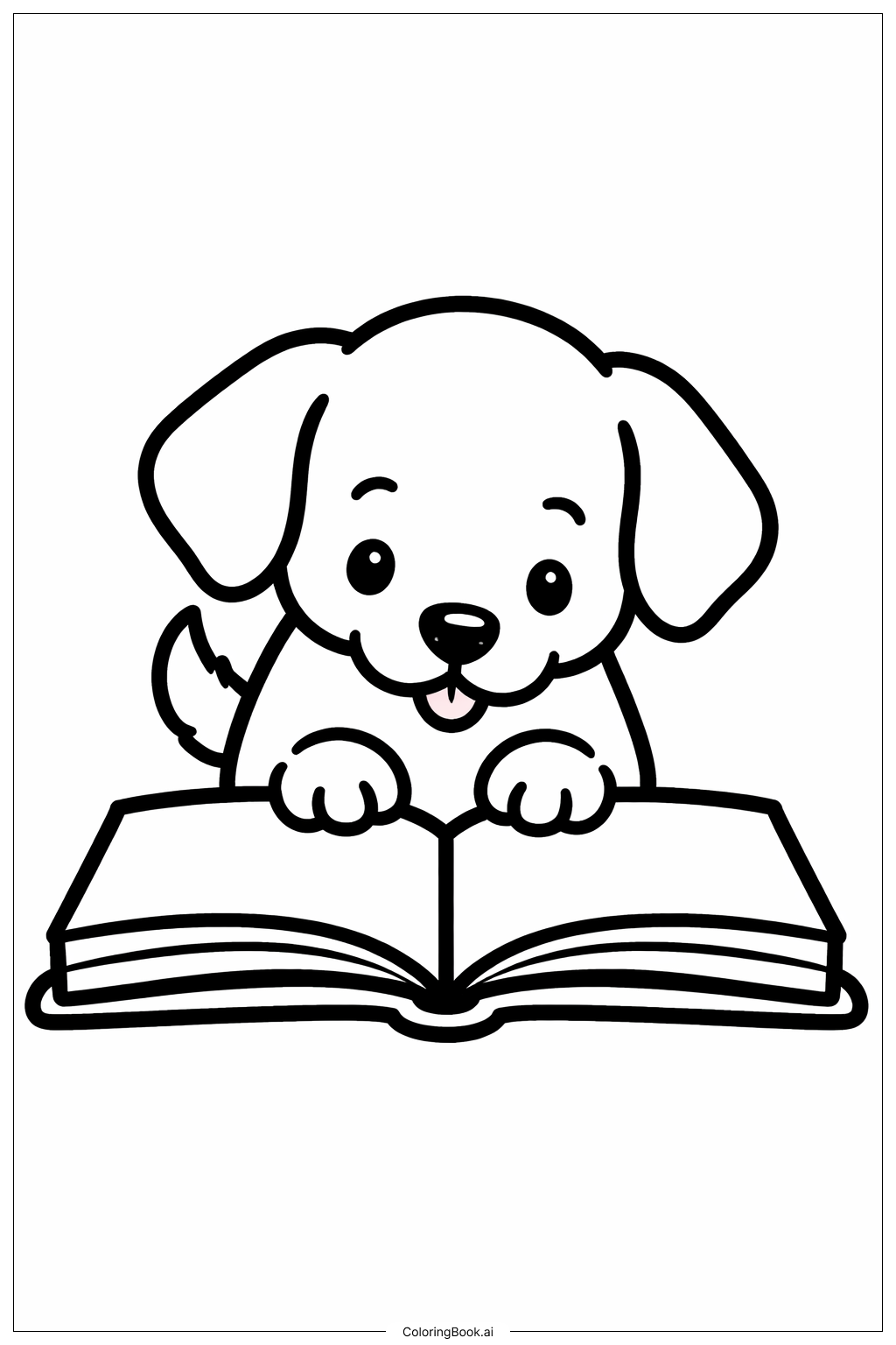 Trang tô màu Chó con và Cuốn sách đọc trên toàn nước Mỹ