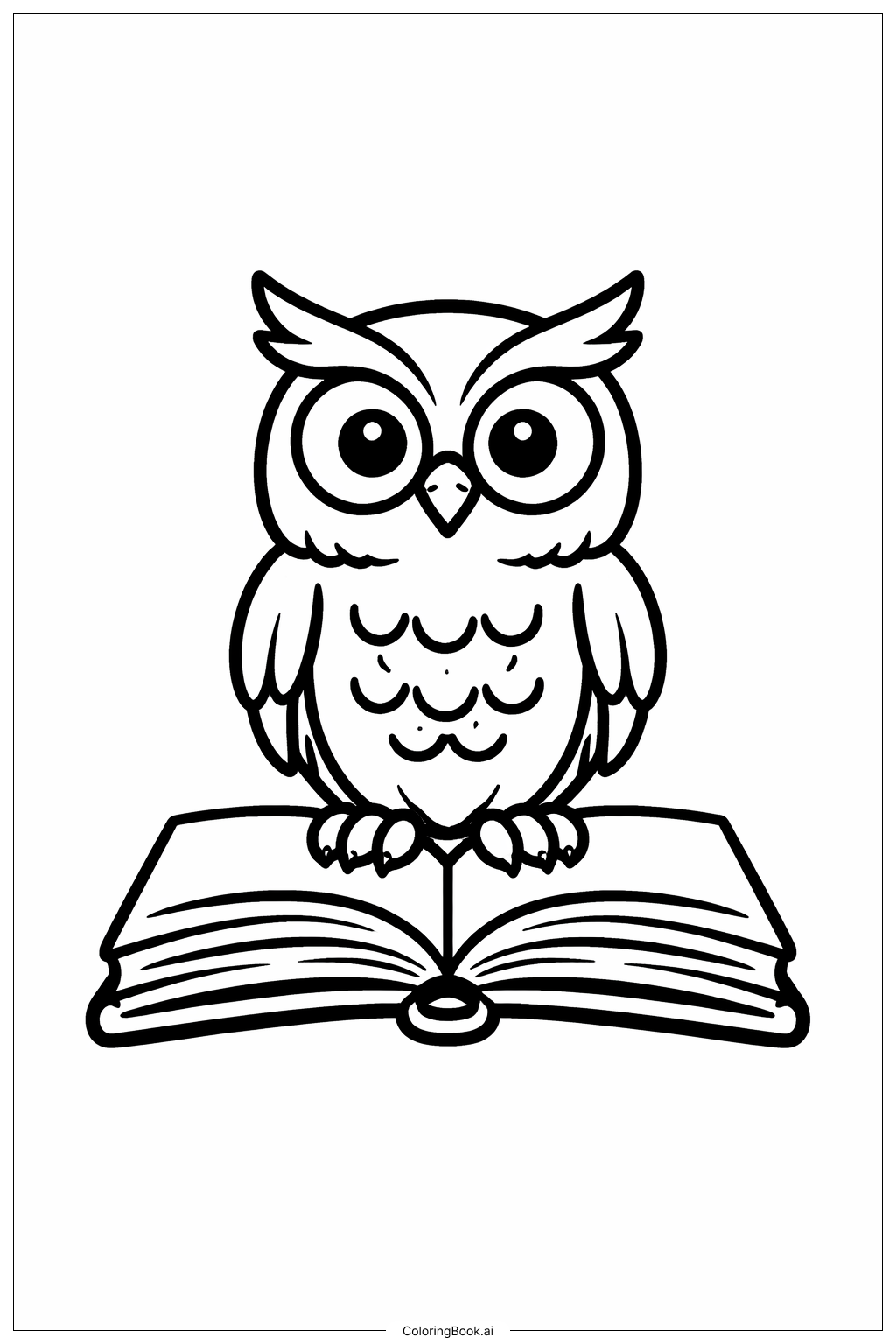 Trang tô màu Cú Đọc Sách Khắp Nước Mỹ