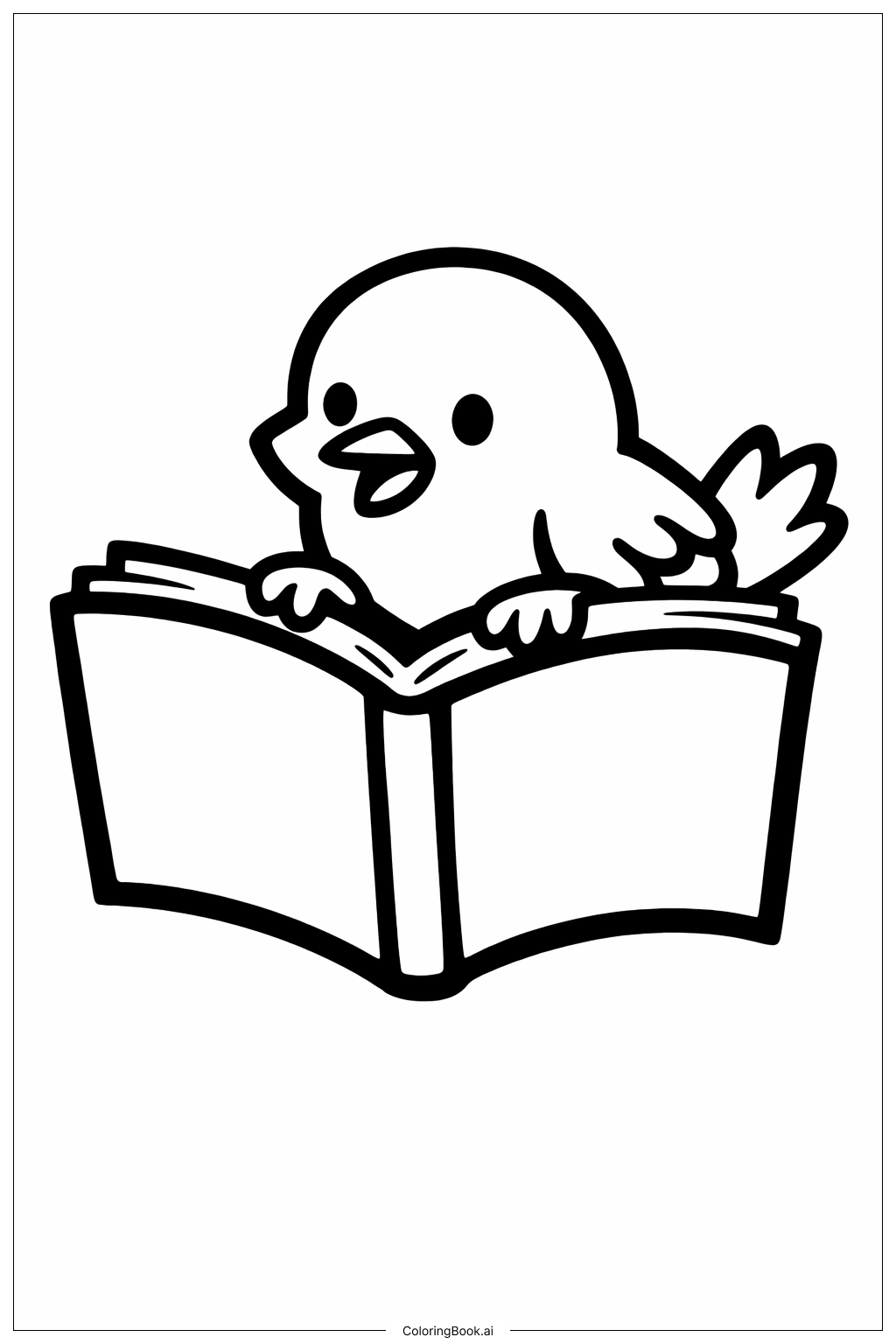 Trang tô màu Chim Hát Kỷ Niệm Đọc - Read Across America