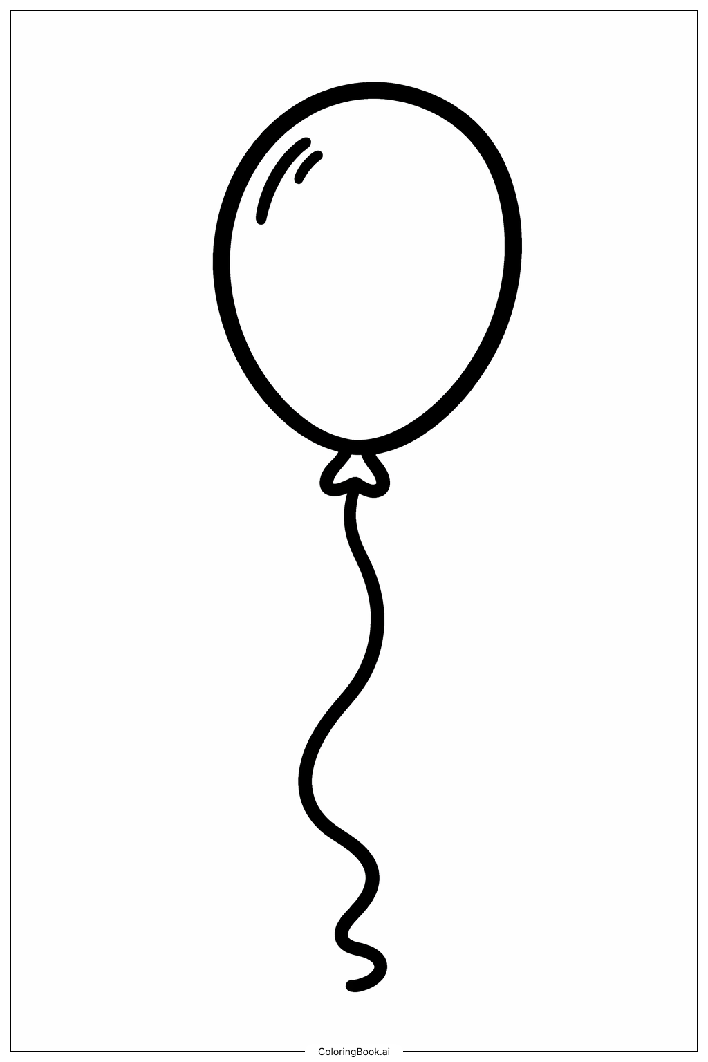  빨간 풍선 색칠공부 페이지 