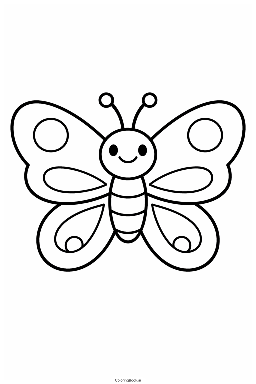 Página para colorear de Mariposa de la Resurrección