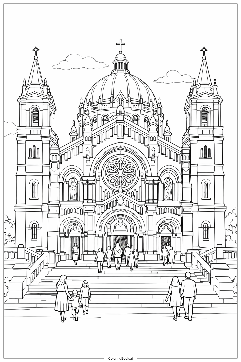  Resurrection Cathedral Exterior Coloring Page 