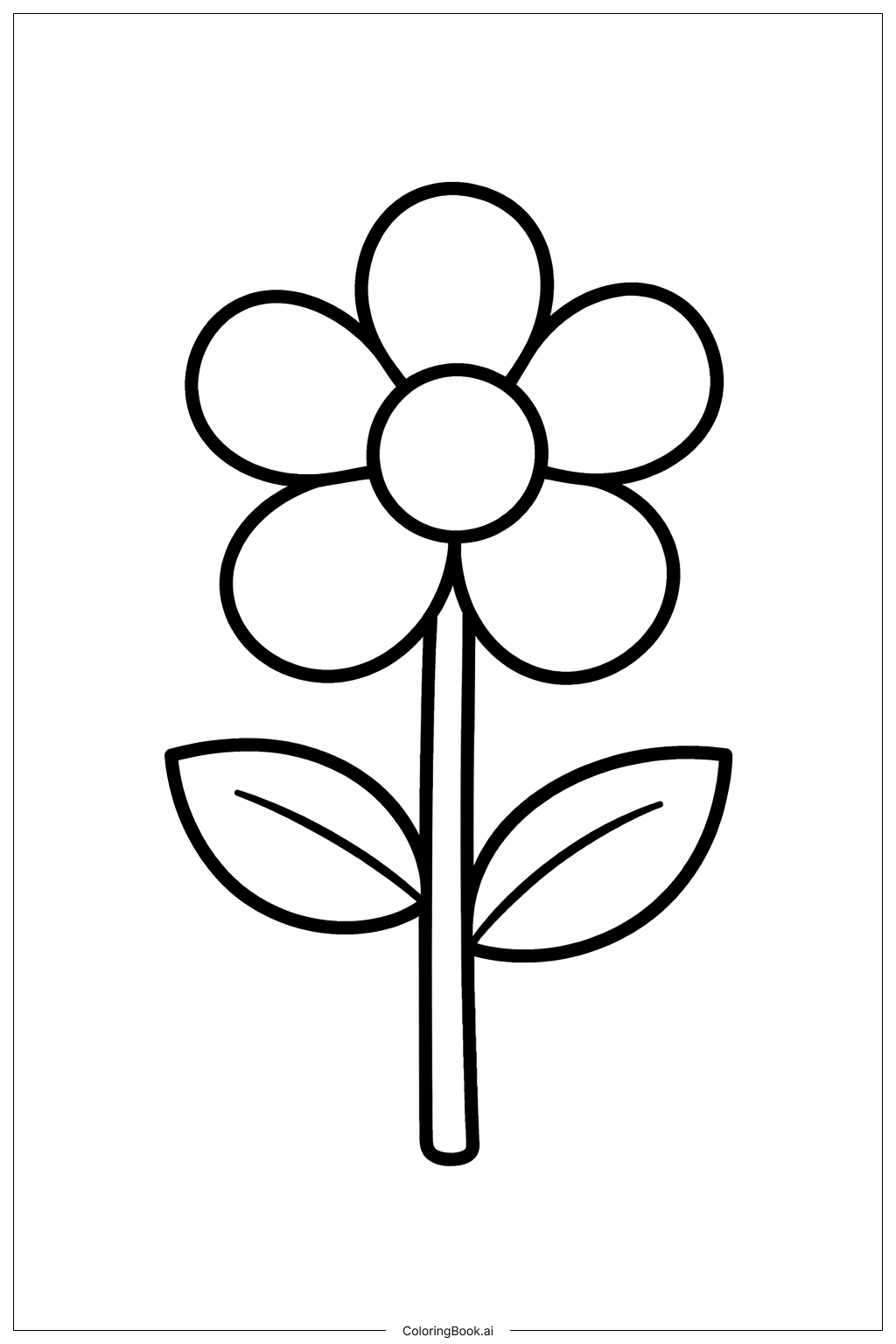 Página para colorear de Flor de la Resurrección