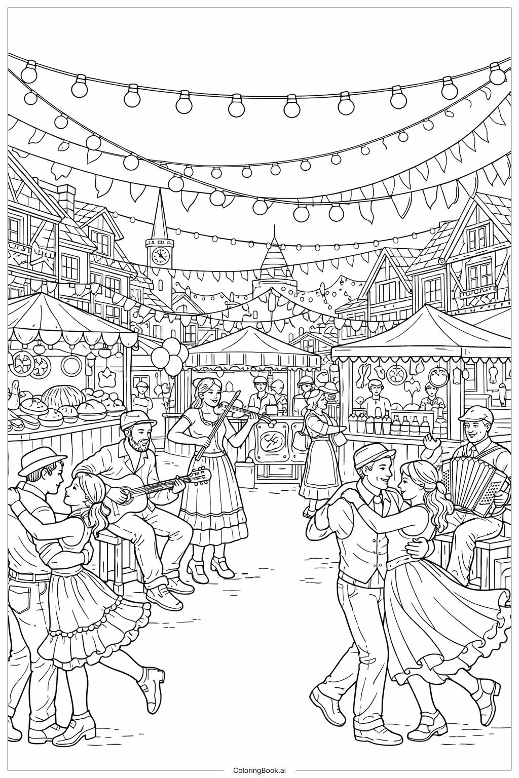  Página para colorir de Festival da Cidade da Ressurreição 