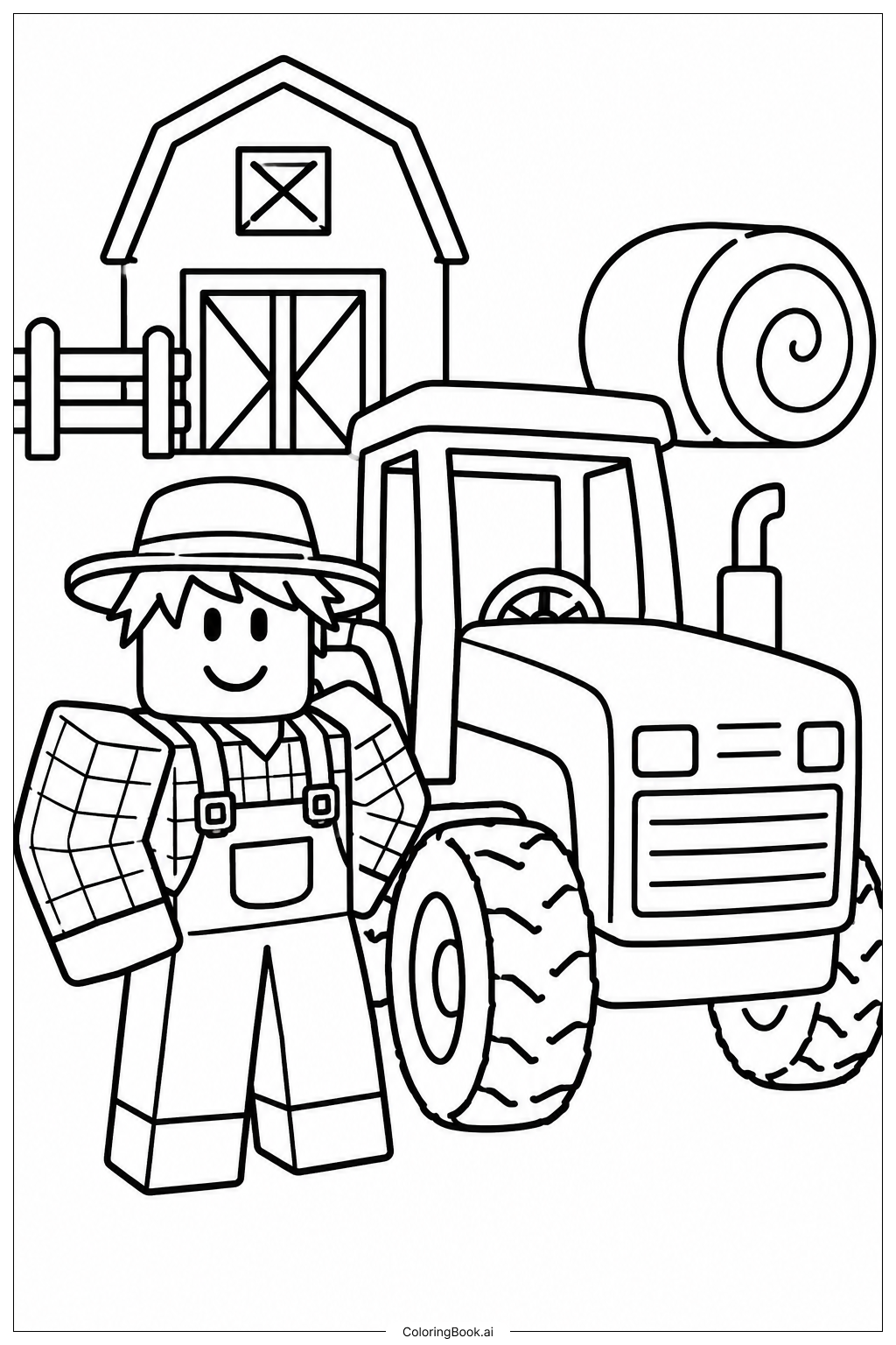 Roblox Farmtraktor Ausmalseite