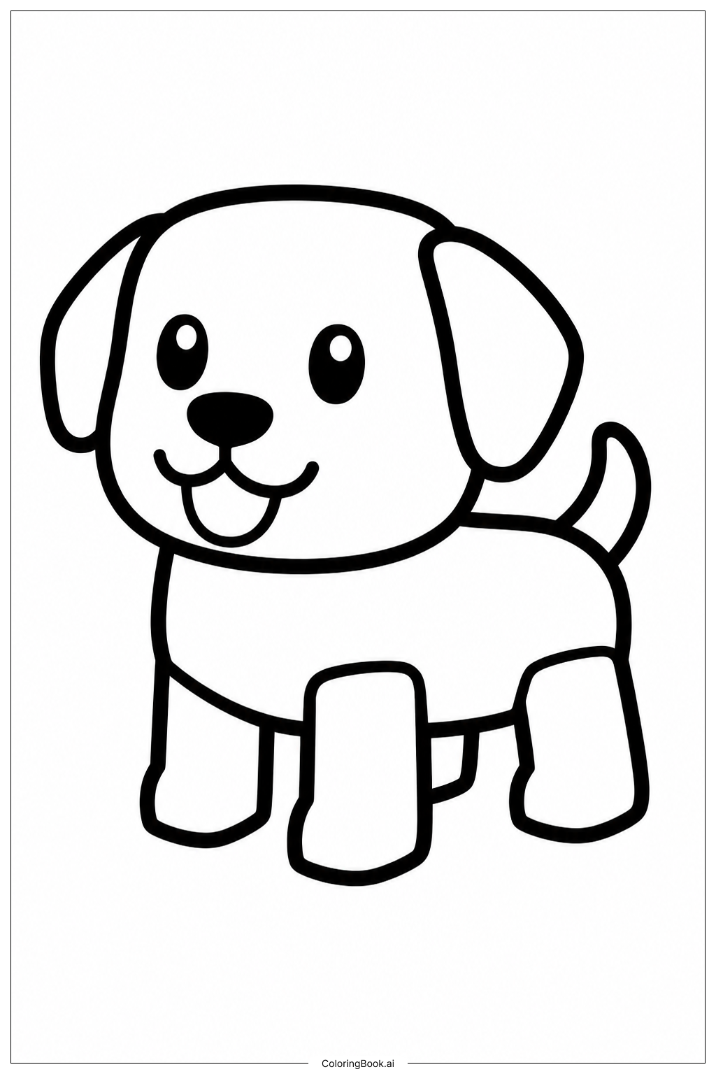 ロブロックスのペット犬の塗り絵ページ