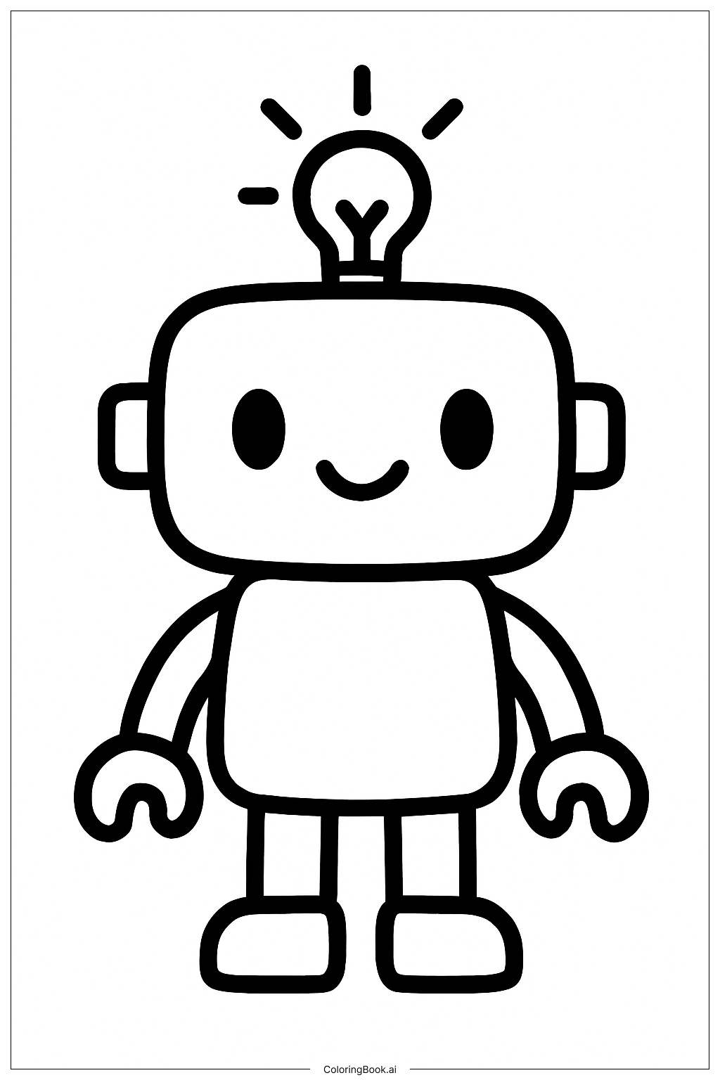 Robot Epiphany Coloring Page
