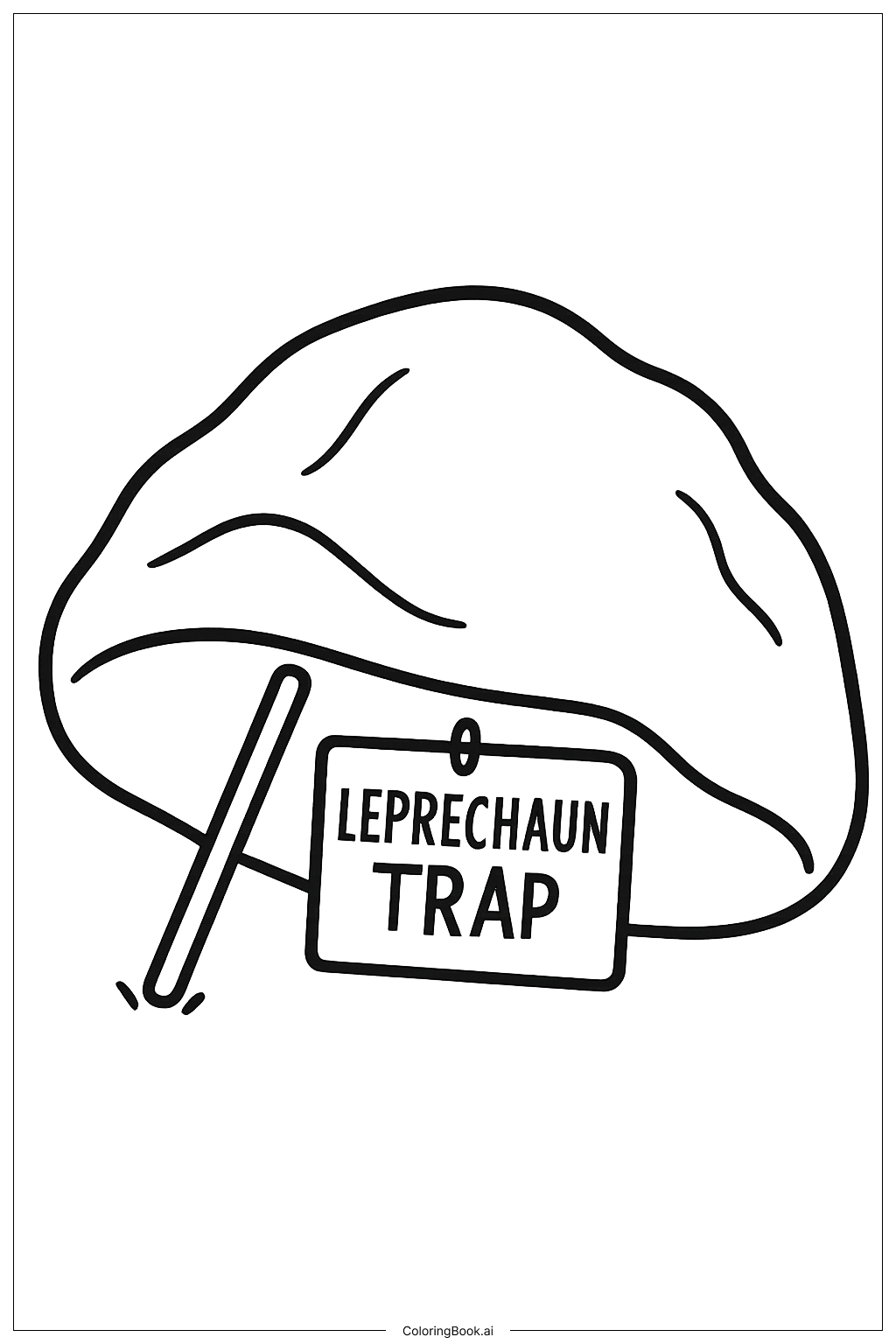  搖滾小矮妖陷阱著色頁 