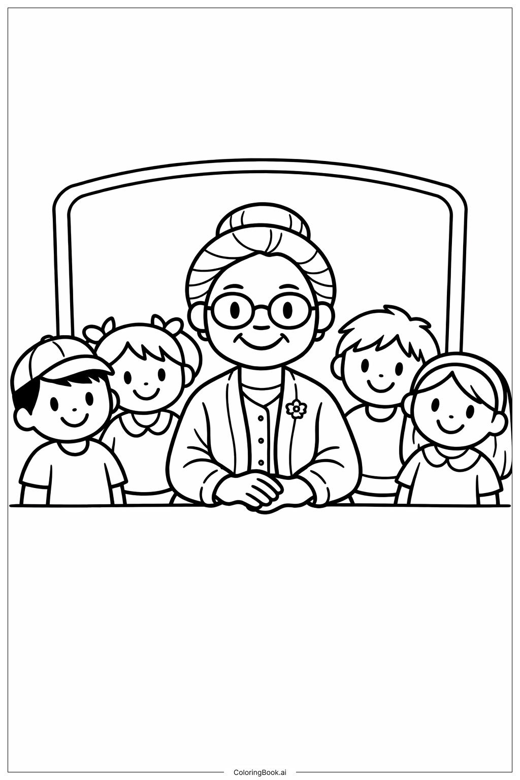 罗莎·帕克斯和天真可爱的学生们