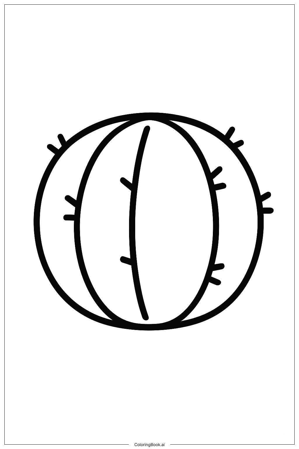  圓筒仙人掌著色頁 
