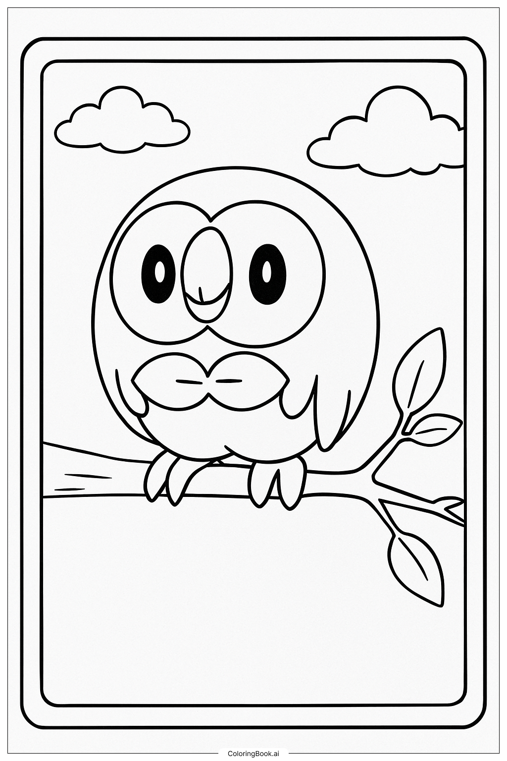 Rowlet Pokemon Karte Ast