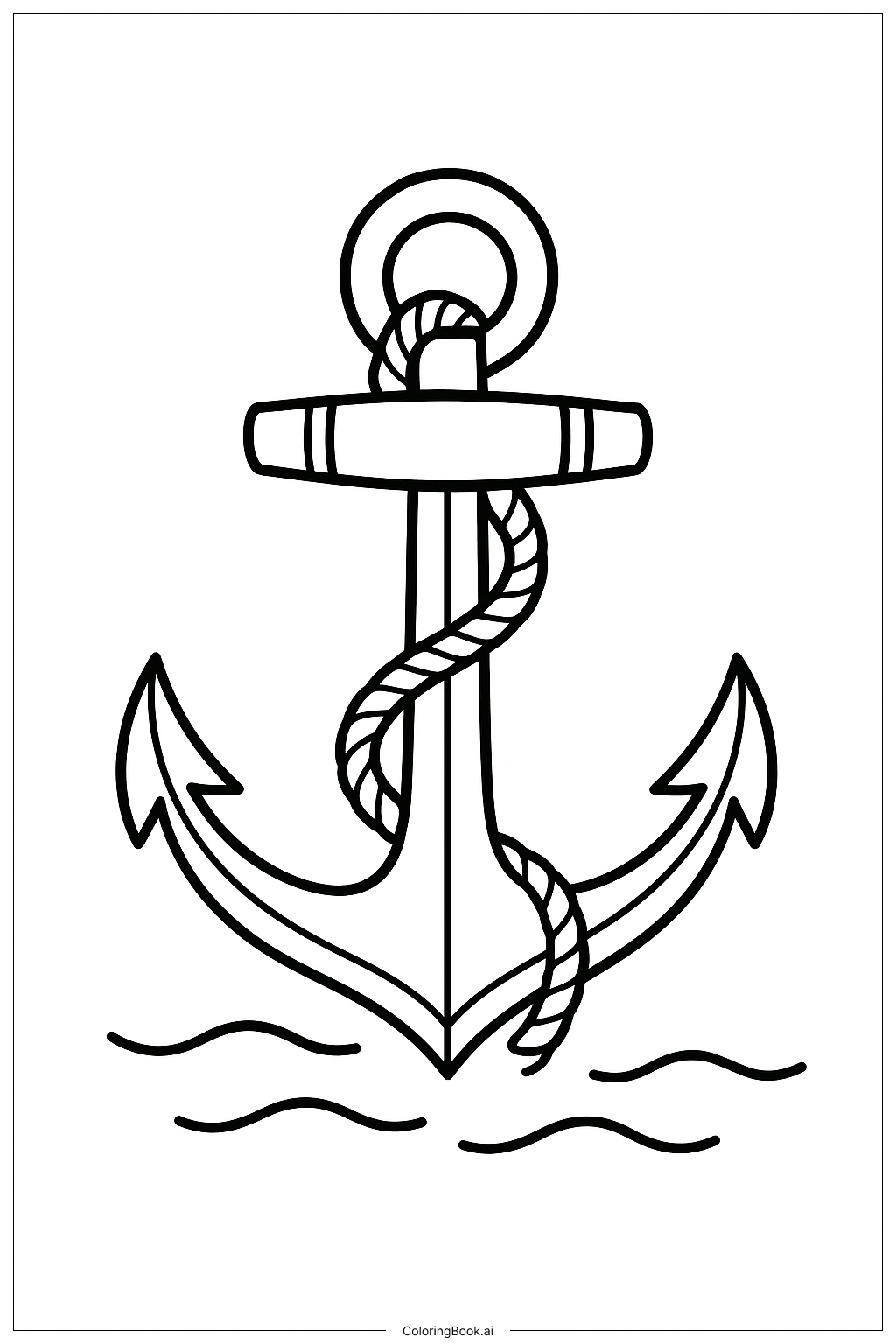  Sailor Anchor Tattoo Coloring Page 