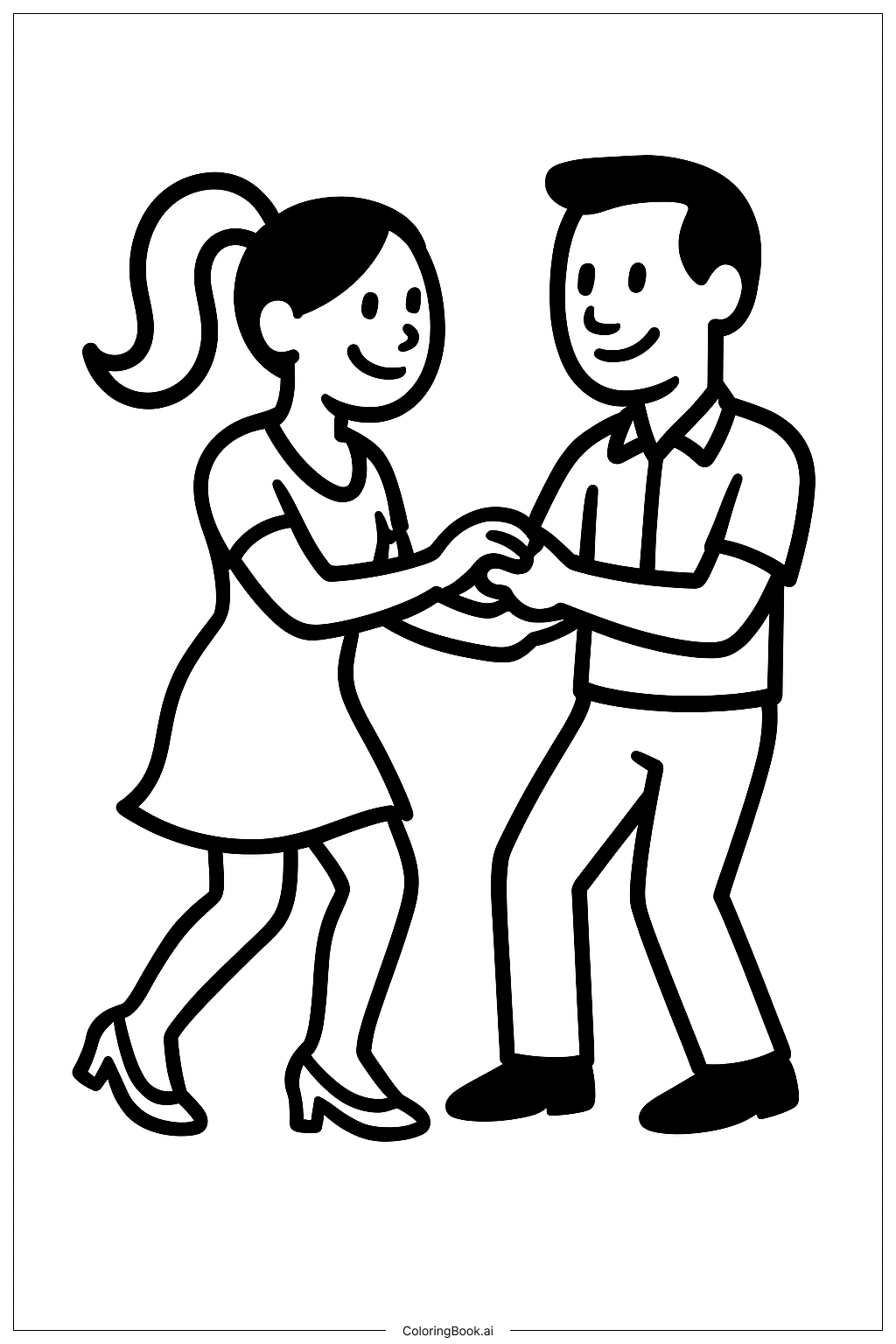  Salsa Dance Coloring Page 