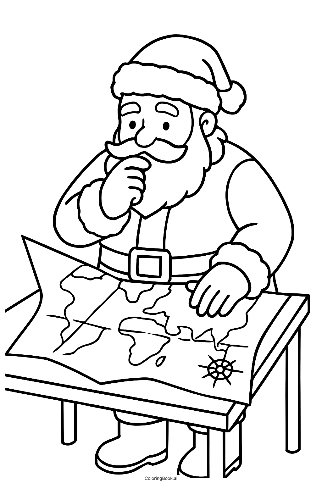 Ông Già Noel Mở Bản Đồ