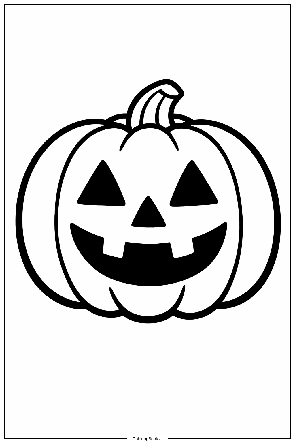  Gruselhafter Halloween-Fröhlicher Kürbis Ausmalseite 