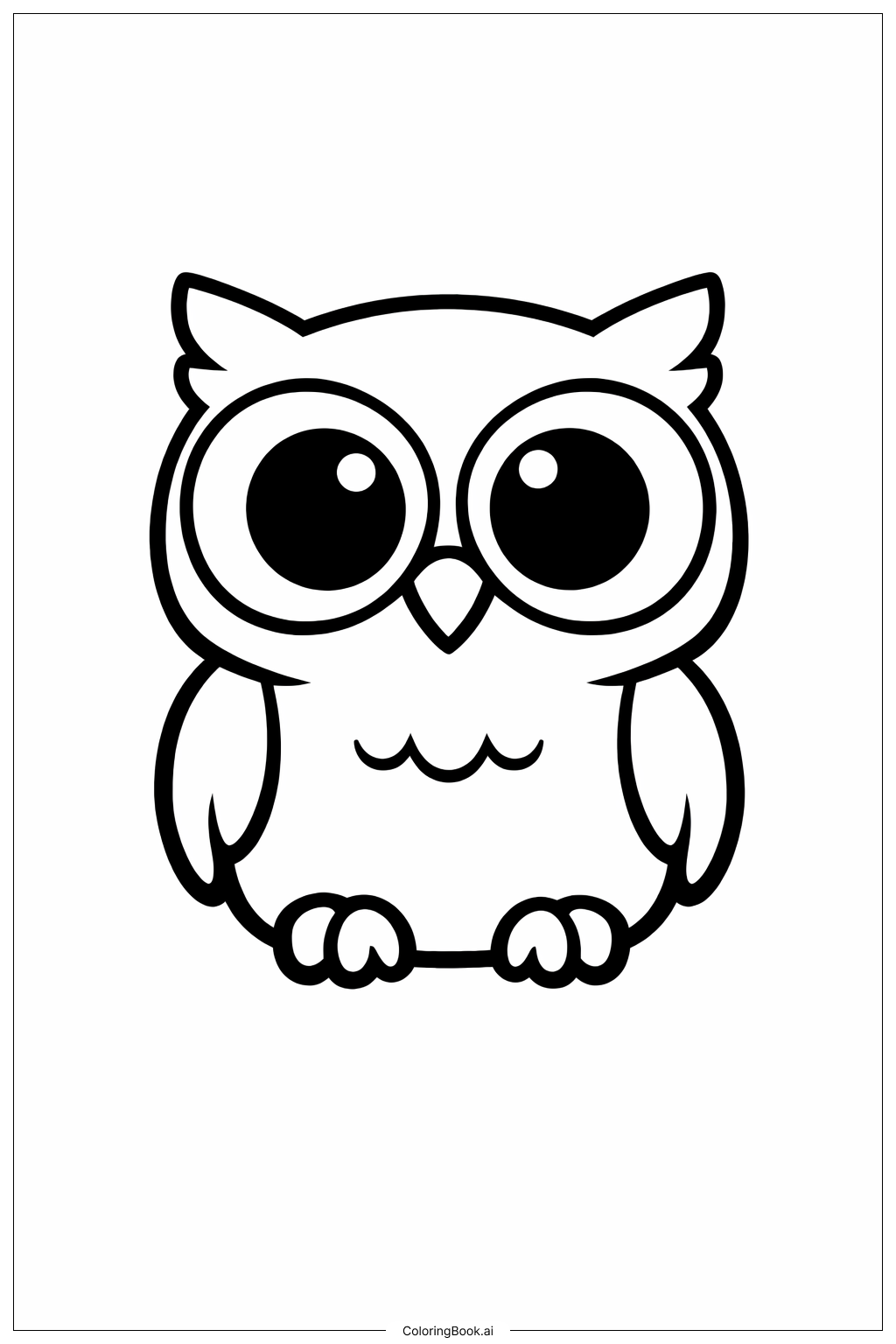  Gruselige Halloween Kleine Eule Ausmalseite 