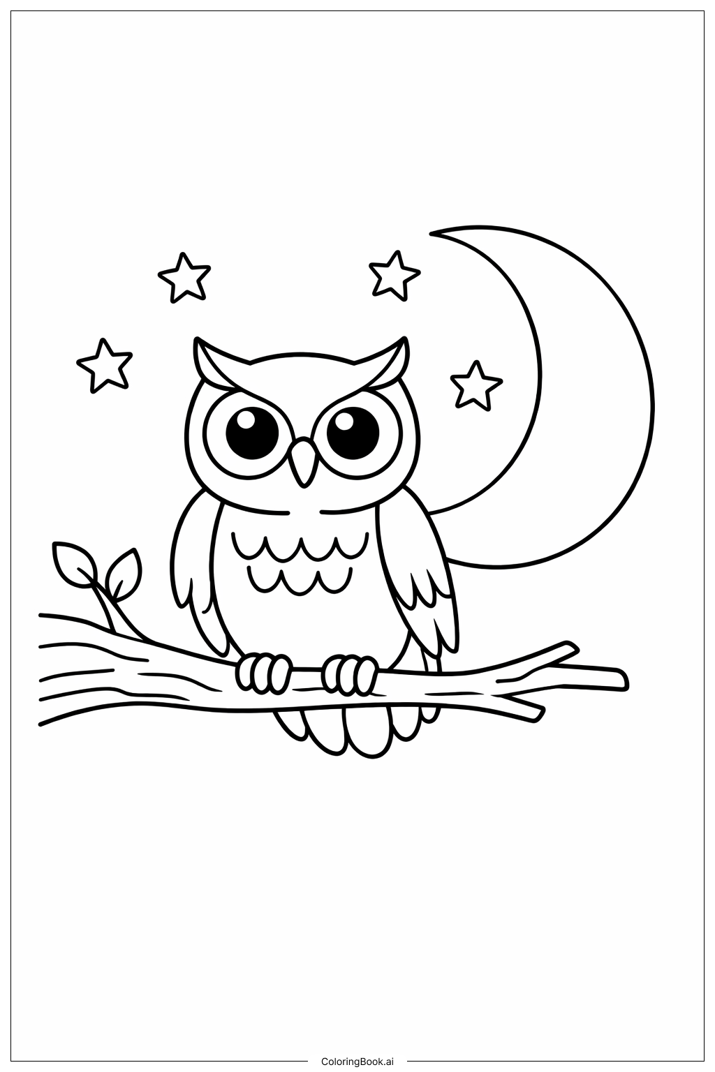 Gruseliger Halloween-Eule auf dem Baum