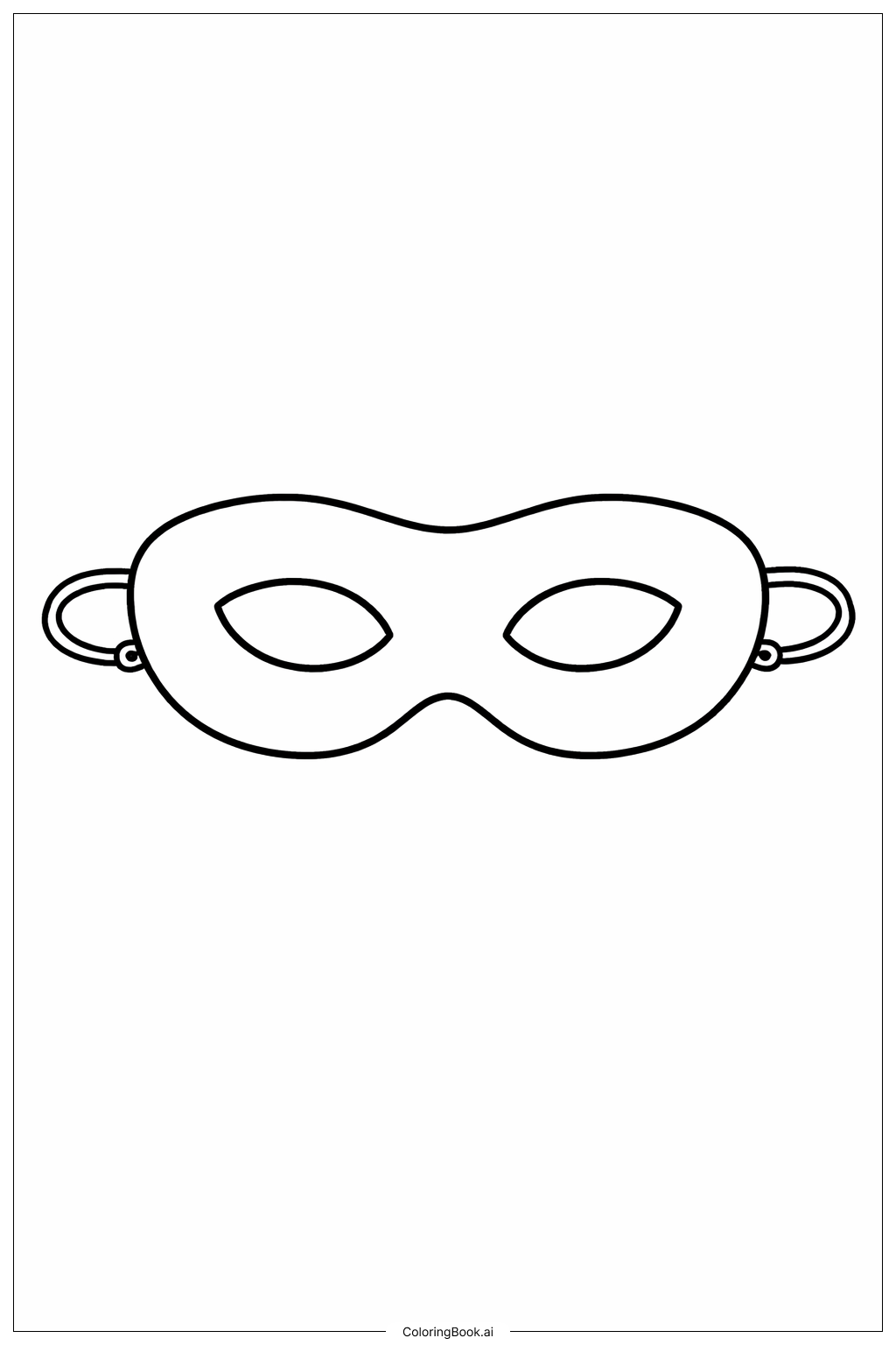  Gruselige Halloween Einfache Maske Ausmalseite 