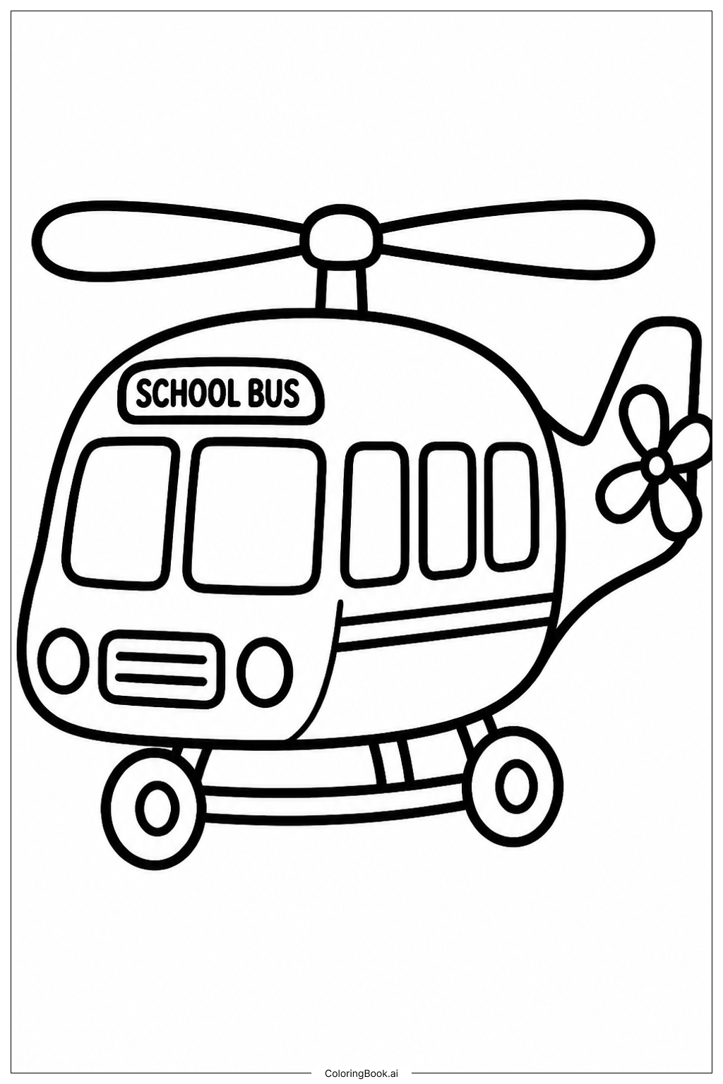  Helicopter Coloring Page 