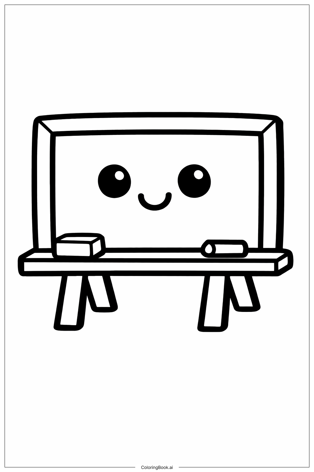  學校黑板著色頁 