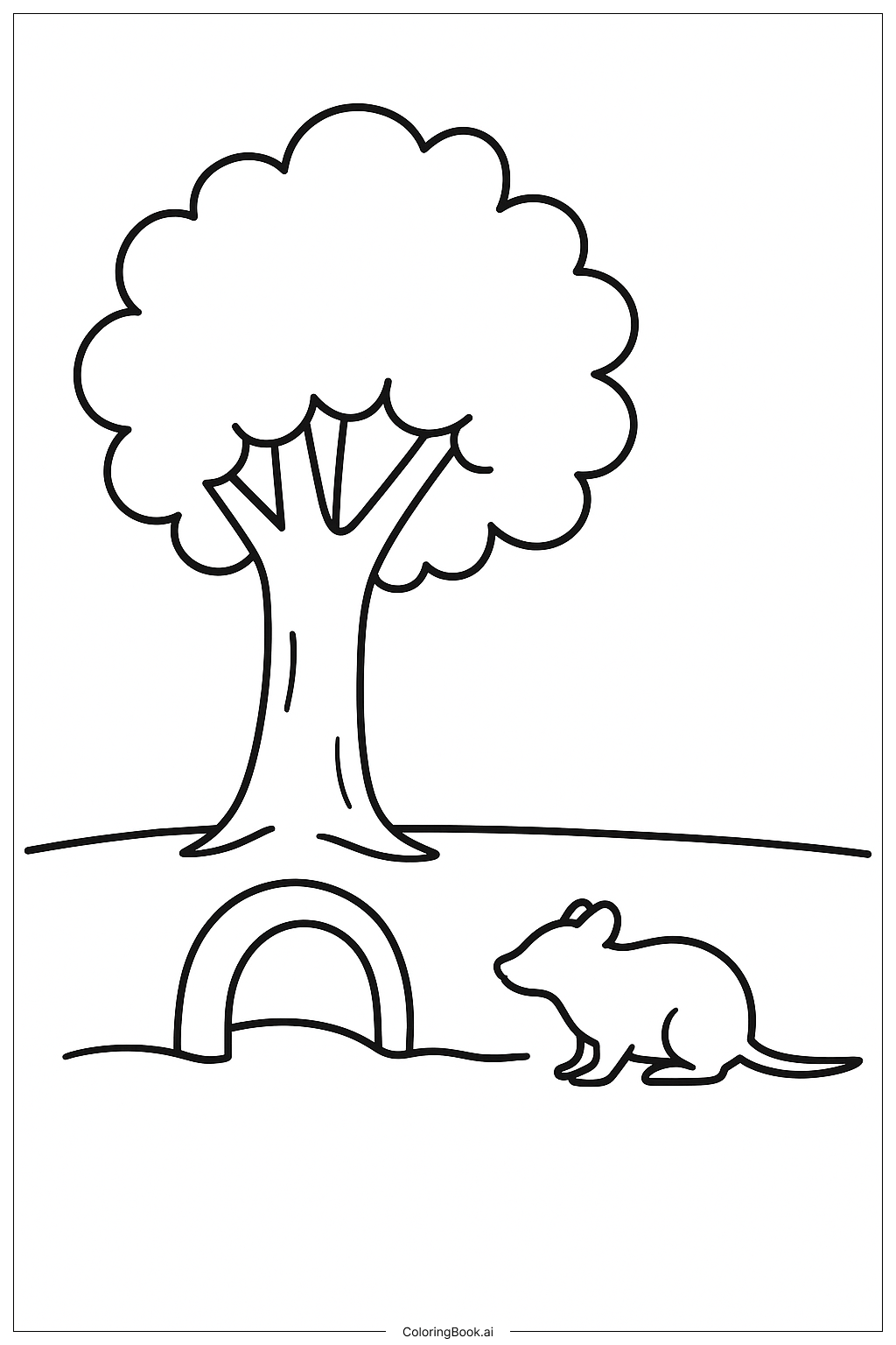  动物栖息地科学填色页 