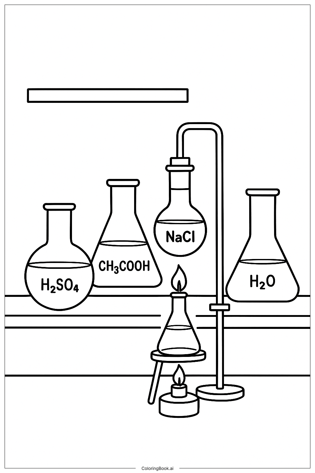  科学化学表填色页 