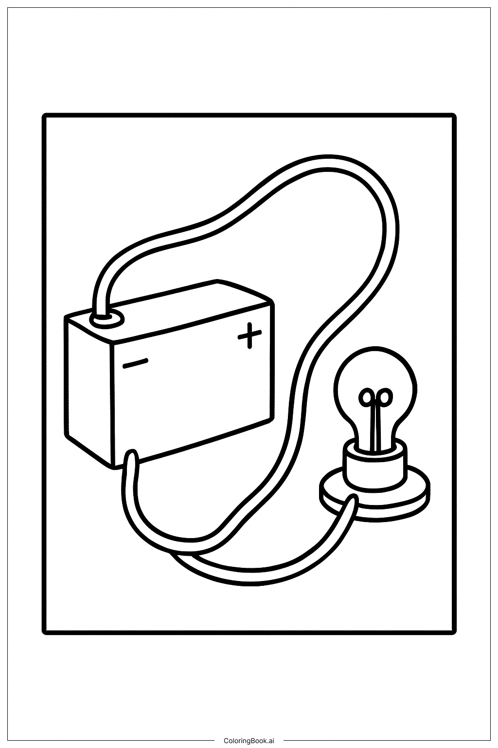  科学能量电路填色页 