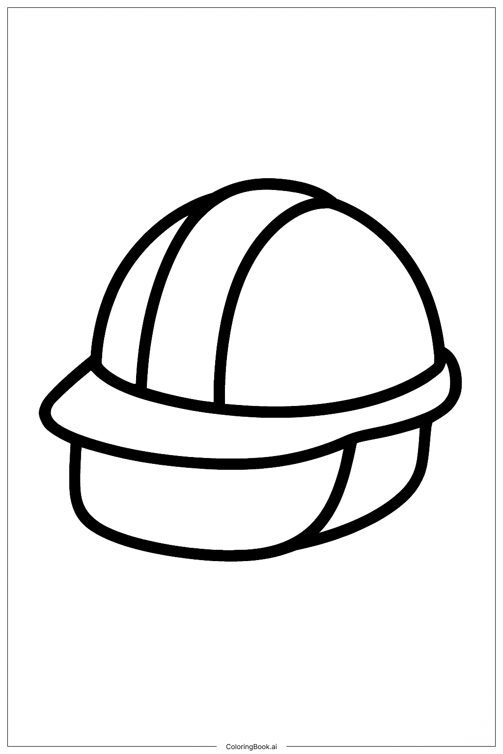  科学实验室安全帽填色页 
