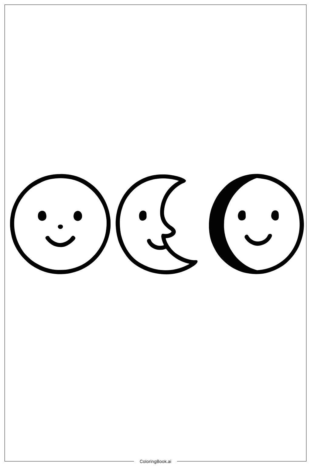  科学月相填色页 