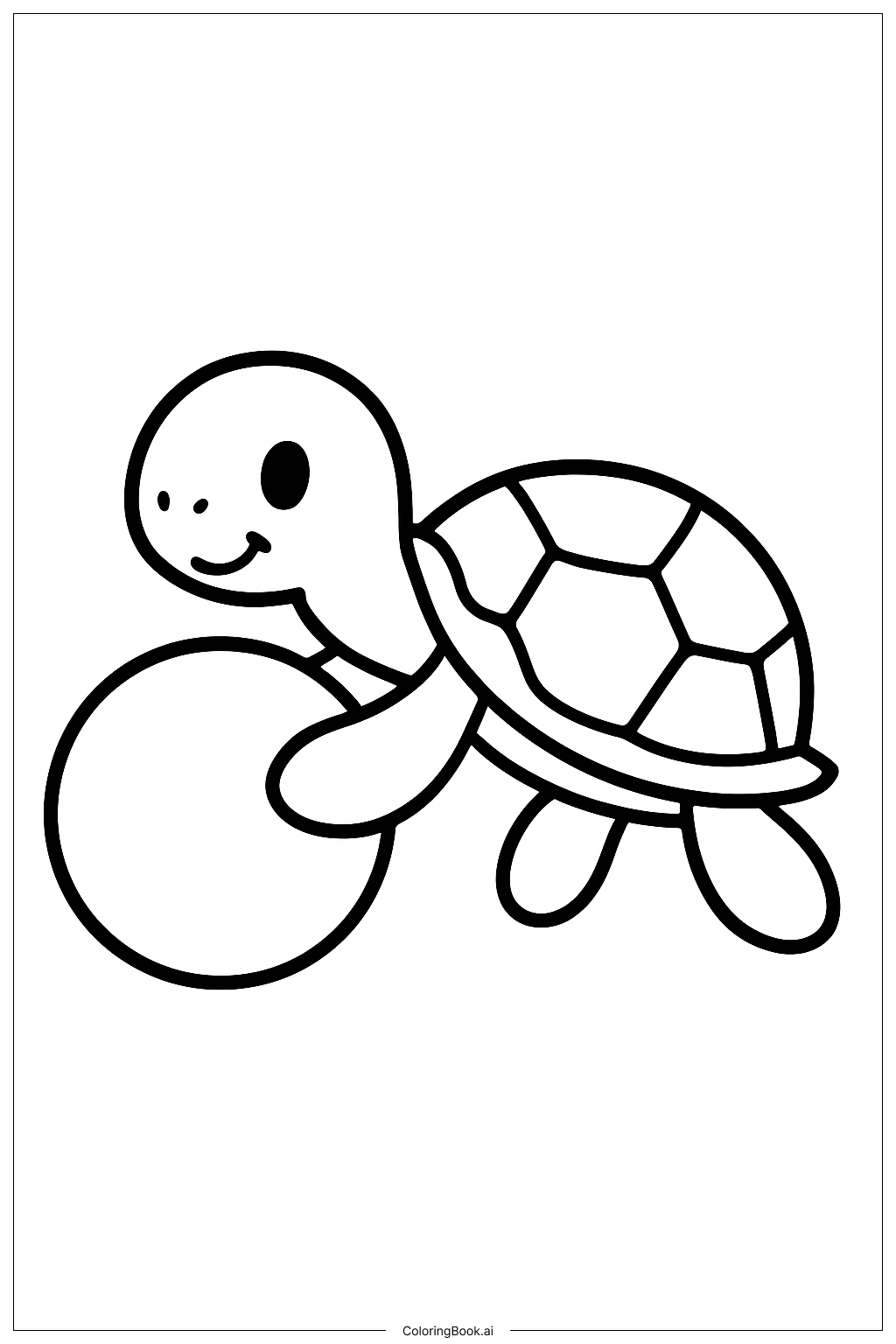  海龜著色頁 
