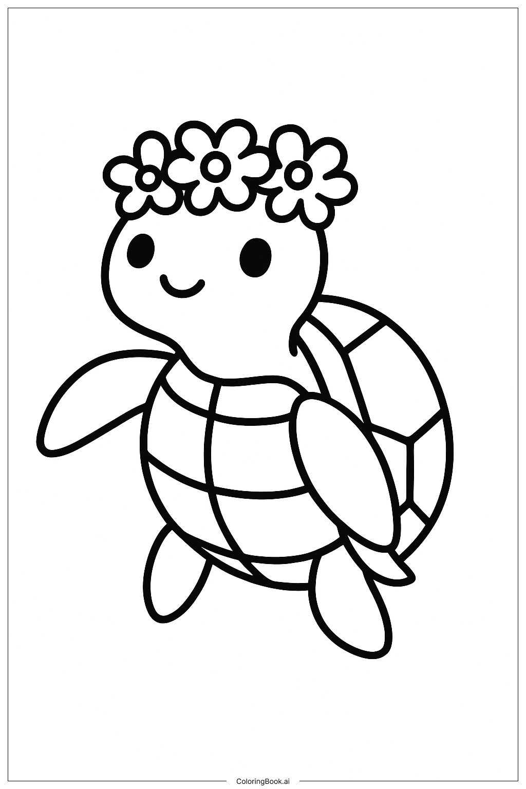  Meeresschildkröte Ausmalseite 