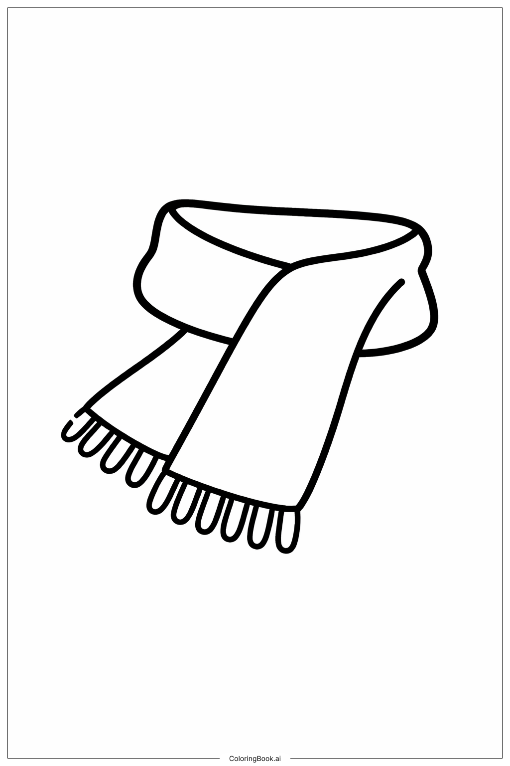  9월 아늑한 스카프 색칠공부 페이지 