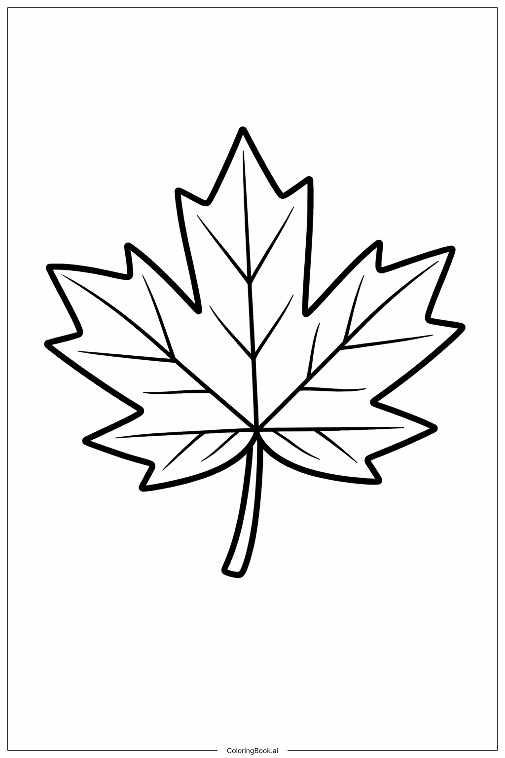  9월 단풍 큰 잎사귀 색칠공부 페이지 