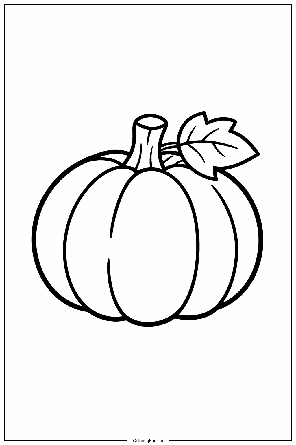  9월 호박 단순 그림 색칠공부 페이지 