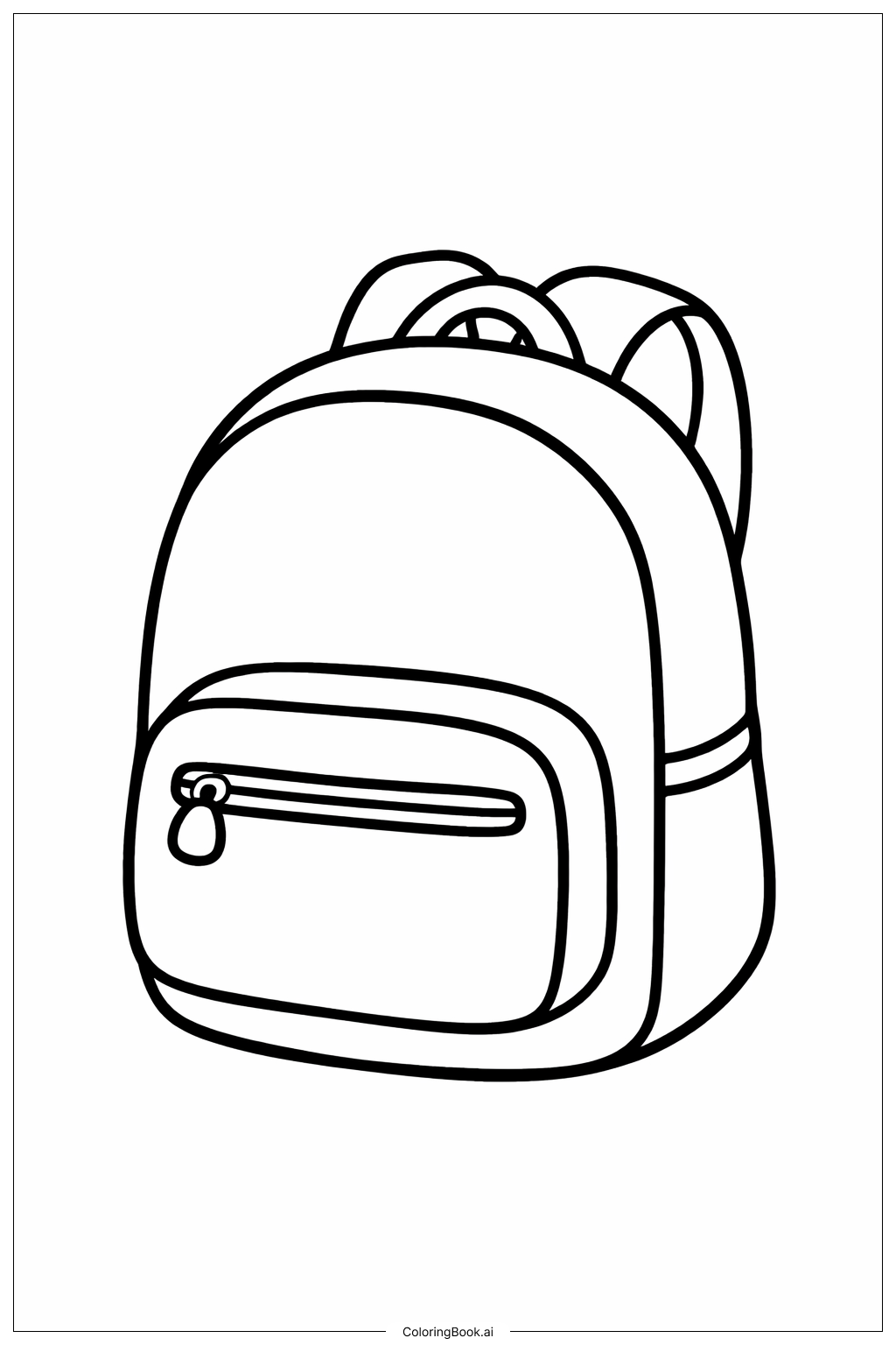  9월 학교 가방 색칠공부 페이지 