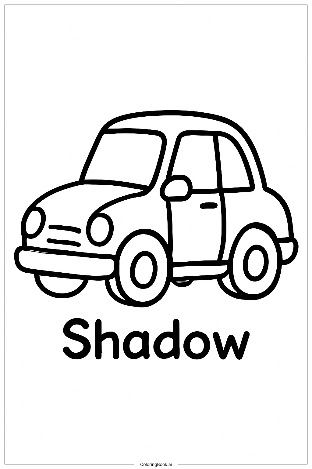 그림자 작은 자동차