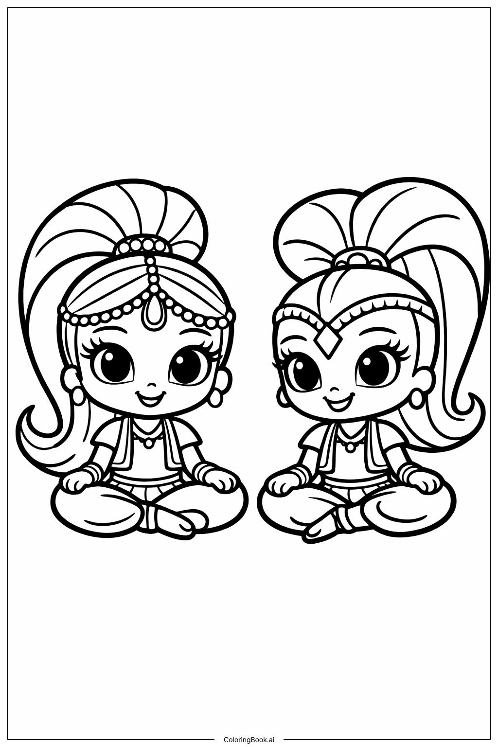 쉬머 앤 샤인 앉아있기