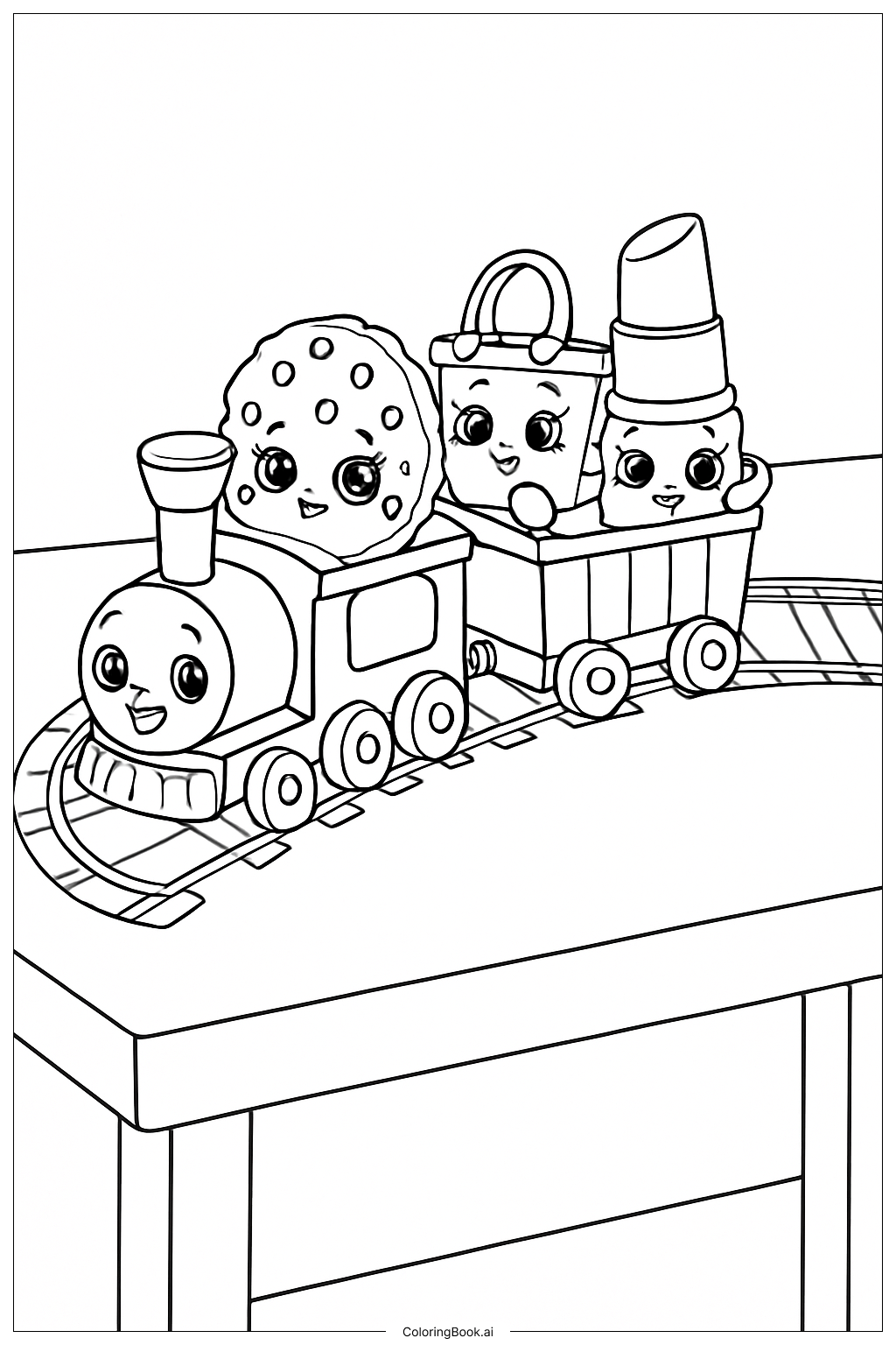 Shopkins 玩具火车之旅