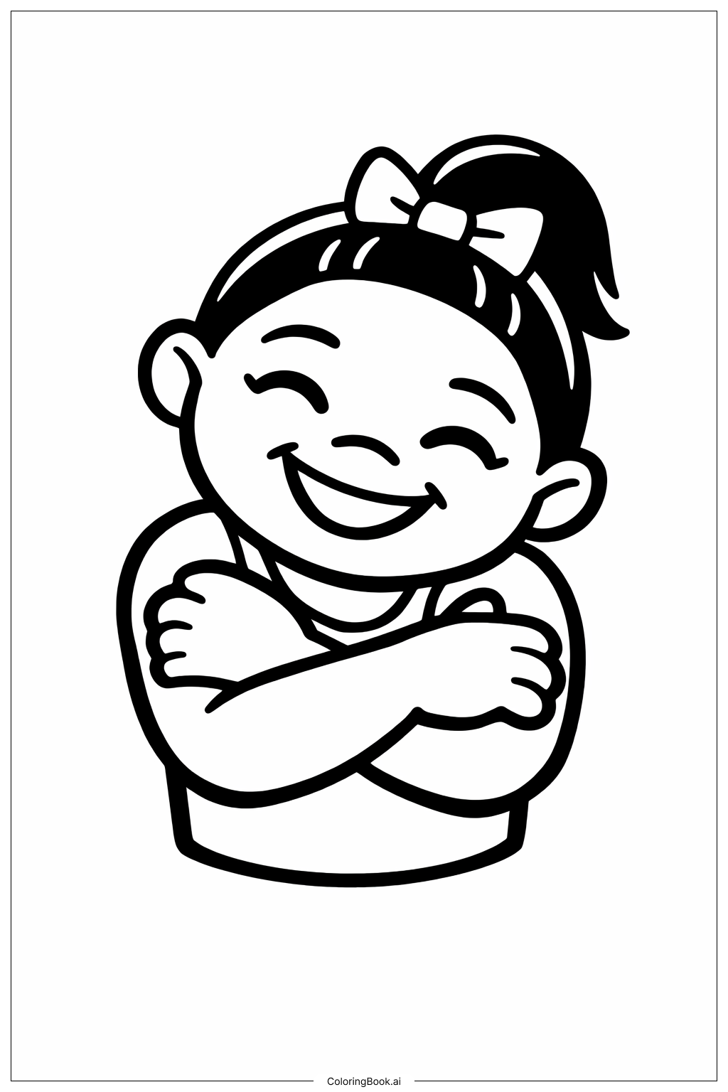  Simone Biles 溫暖擁抱姿勢著色頁 