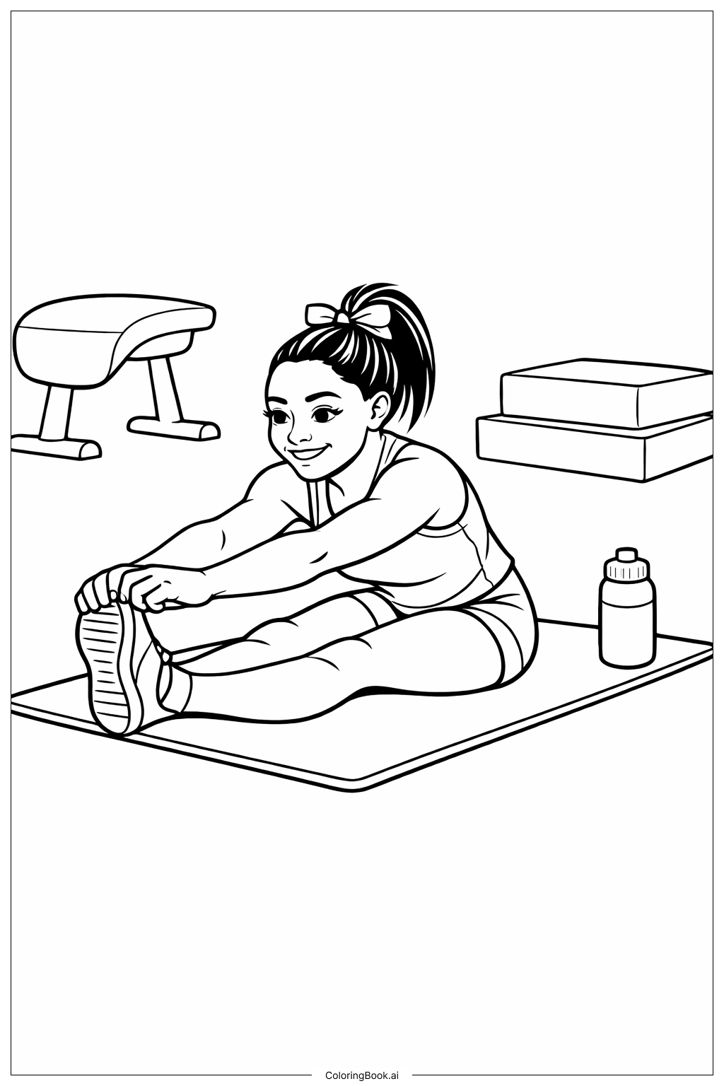 西蒙妮·拜爾斯熱身伸展課程