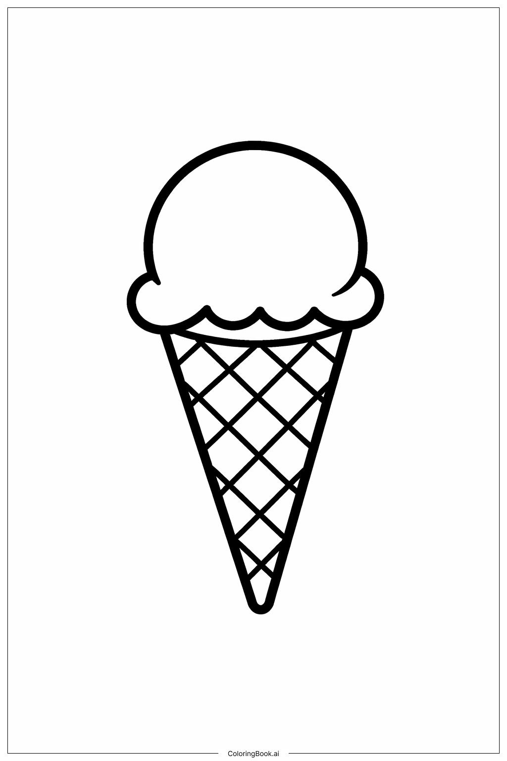 简单冰激凌蛋筒