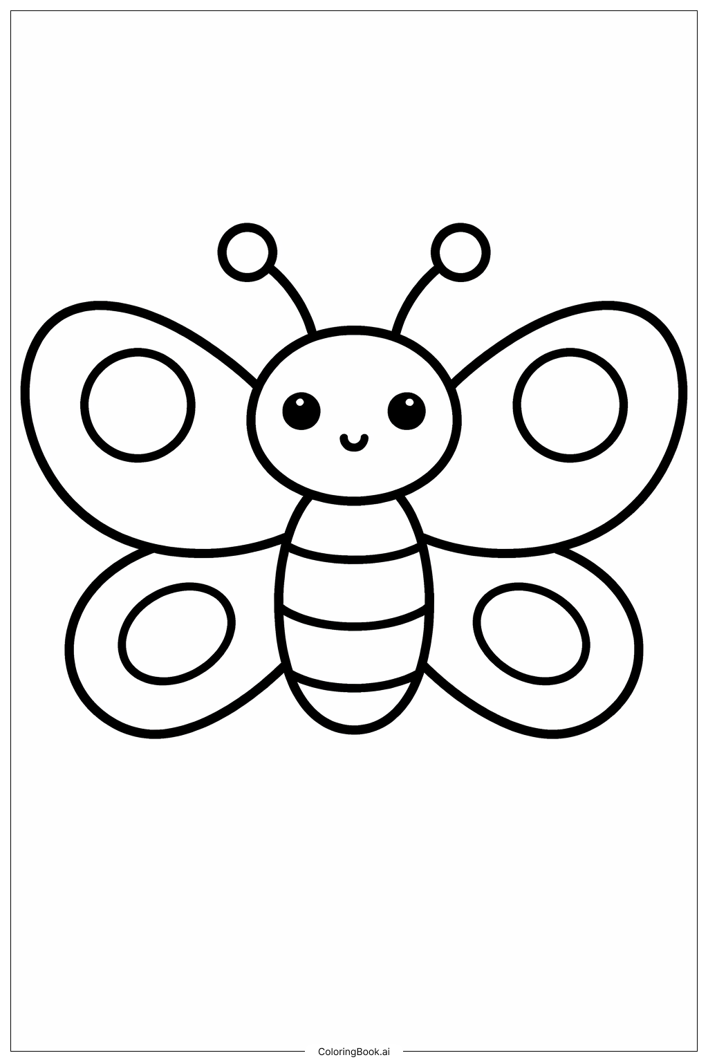 Página para colorear de Insecto