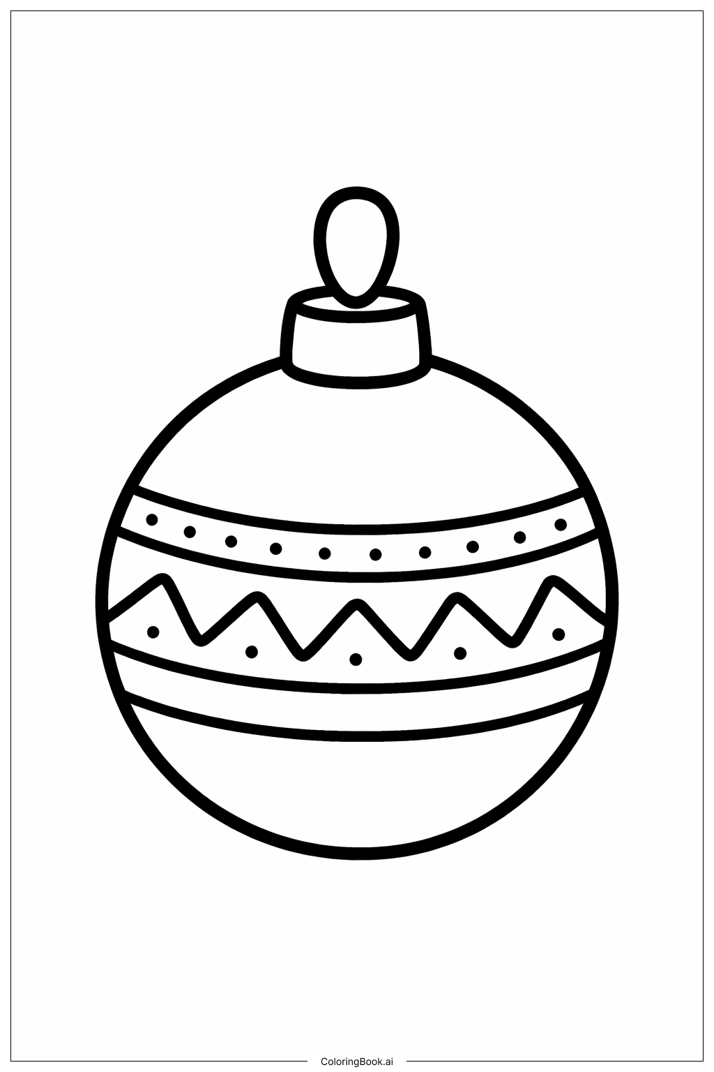  Einfaches Musterornament Ausmalseite 