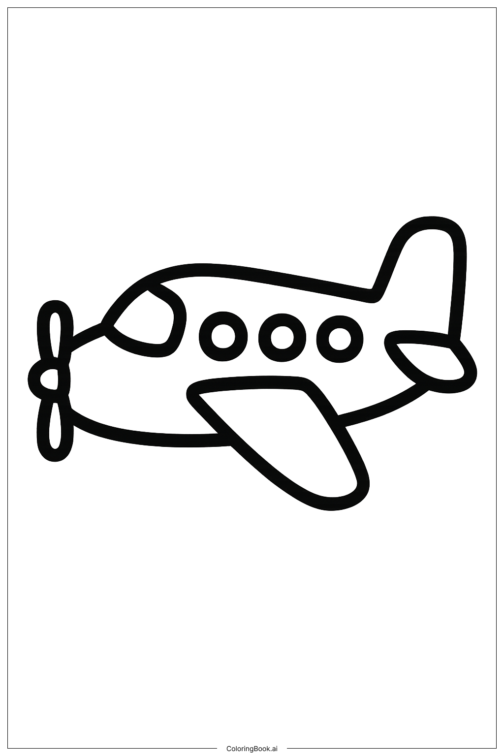  Trang tô màu Máy bay cánh đơn 