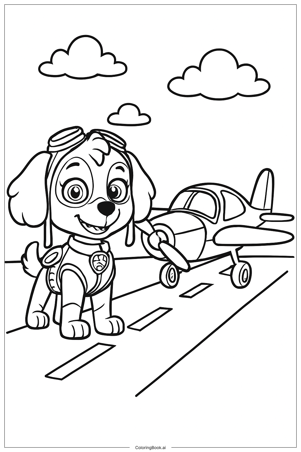 Skye Chó Cứu Hộ Bay Máy Bay