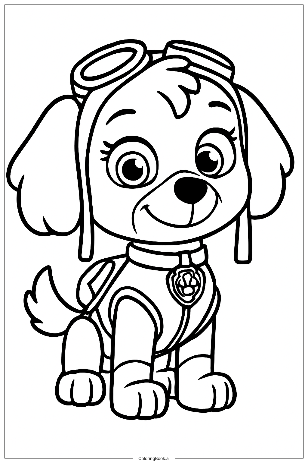  Trang tô màu Skye Paw Patrol Đội Phi Công 