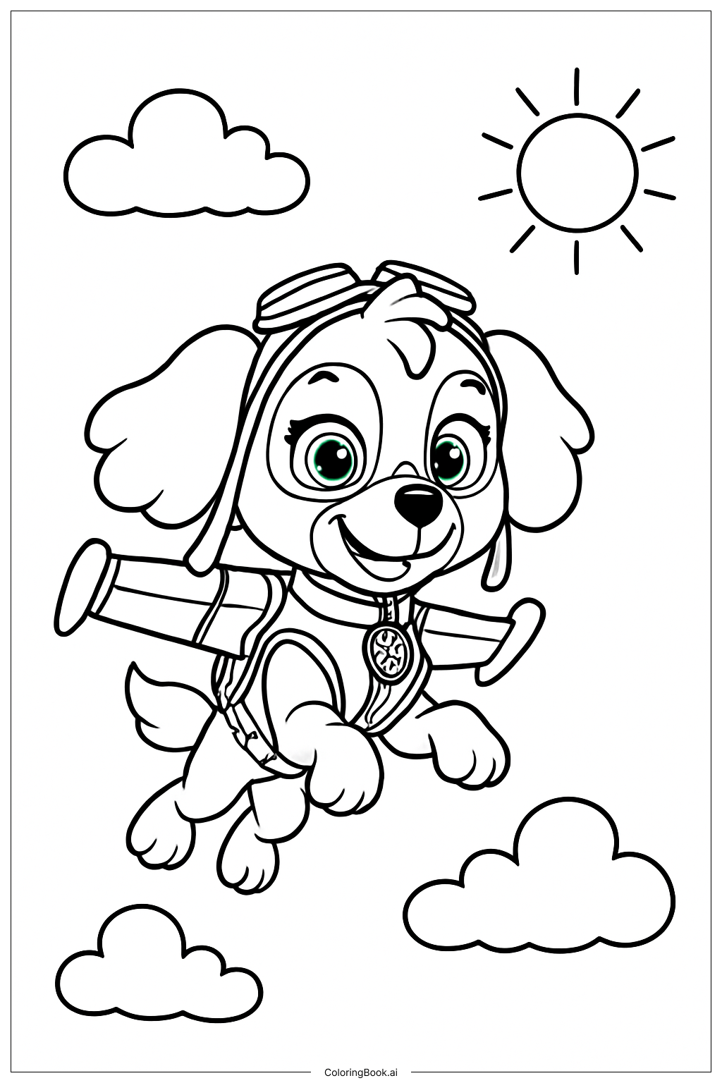 P gina De Colorir Skye Patrulha Canina Na Equipa De Resgate PDF PNG P gina De Colorir Skye Patrulha Canina Na Equipa De Resgate PDF PNG