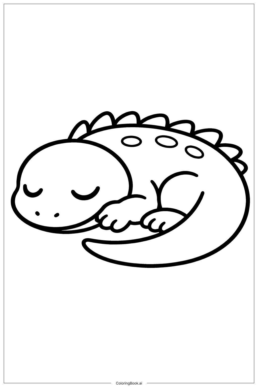  도마뱀 색칠공부 페이지 