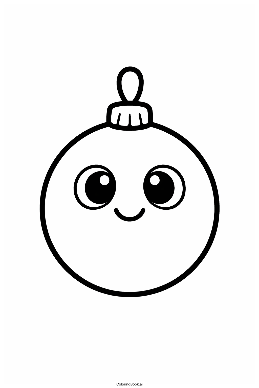  Lächelnder Gesichtsanhänger Ausmalseite 